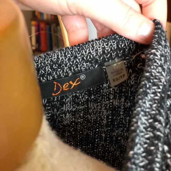 2/30$ Dex black crochet knit cardigan - Picture 4 of 4